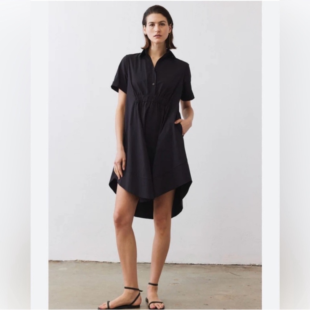 Ruti OVERSIZED PINCH WAIST POPLIN DRESS
